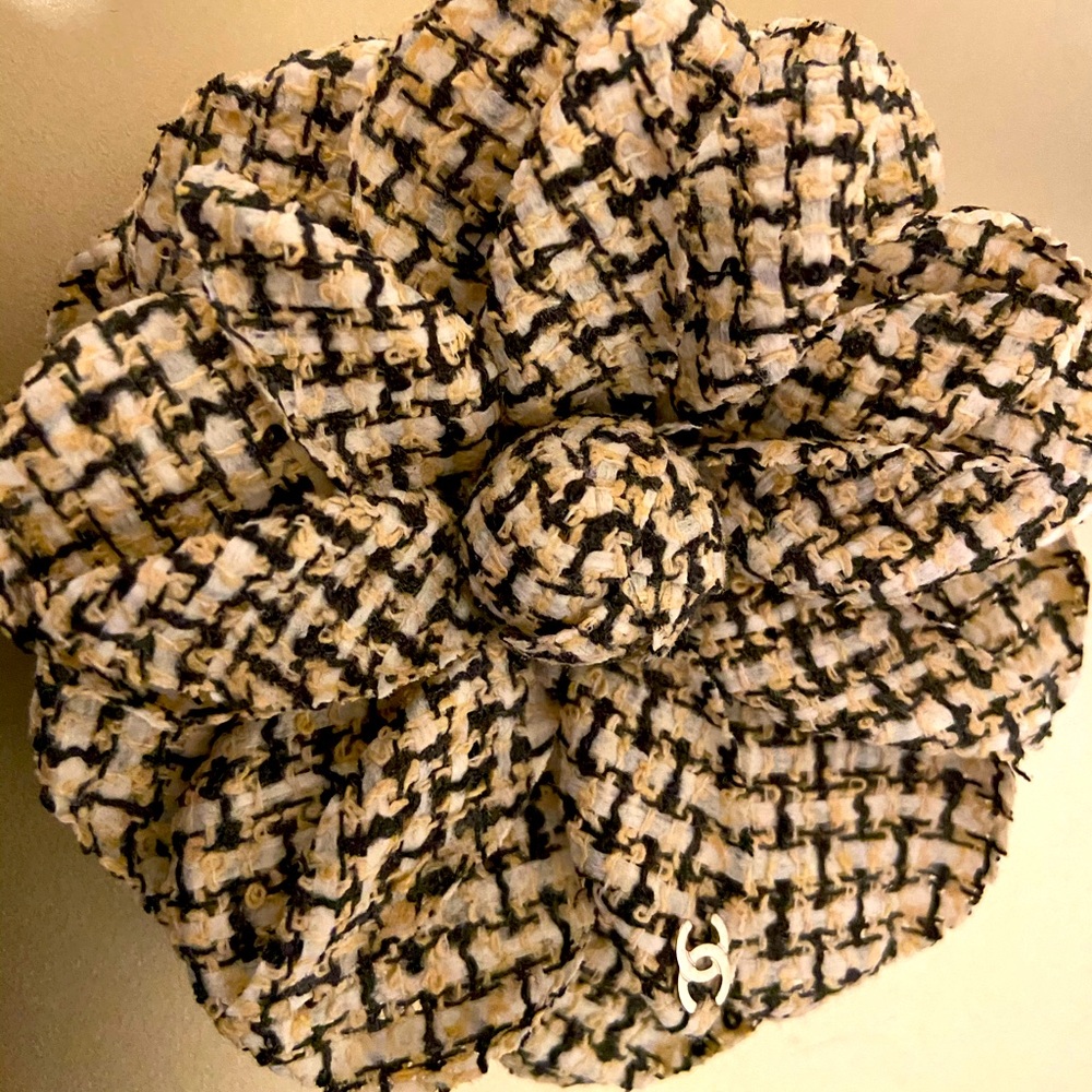 Chanel camellia brooch